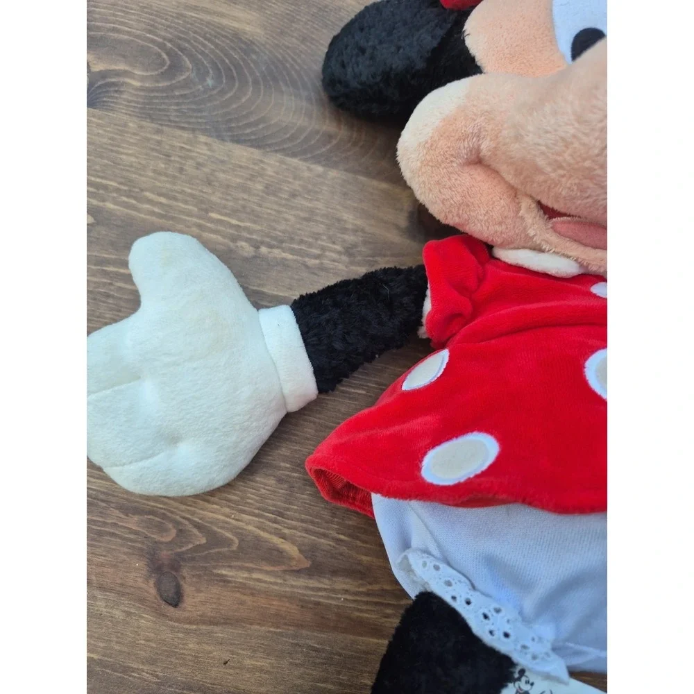 Minnie Mouse Plush Walt Disney World Red Polka Dot Dress Authentic Toy 18
